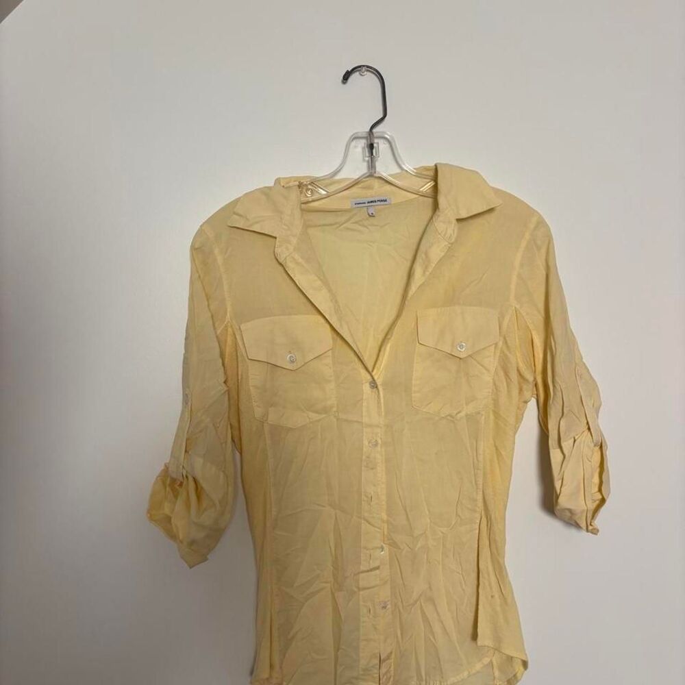 James-perse Women's Yellow Blouse